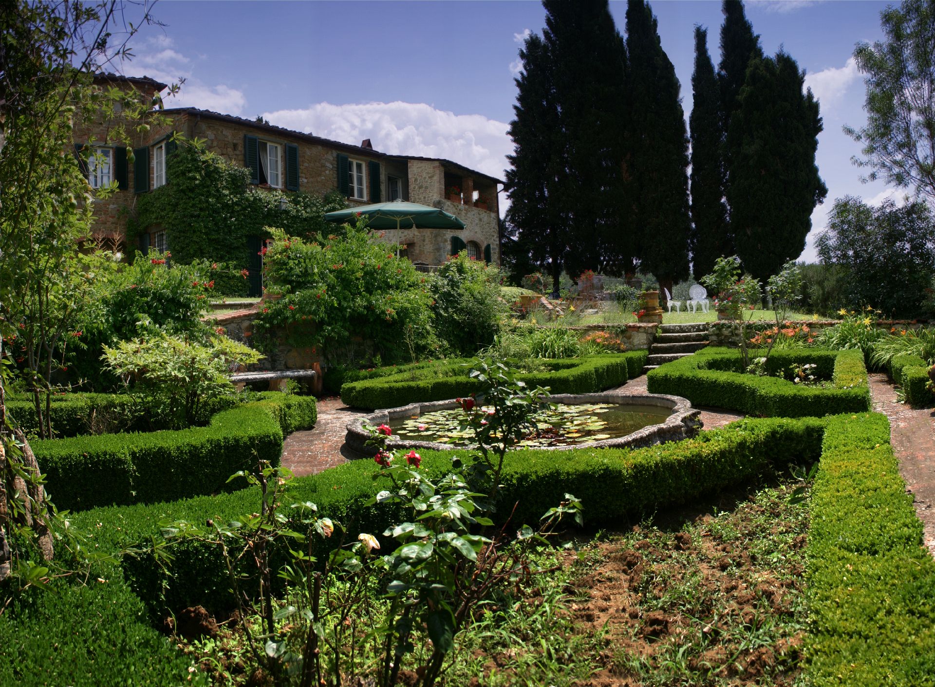 Garten der Villa Sasso Canaldo